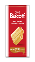 Chocolat blanc fourré à la crème Biscoff Speculoos 180g Chocolat blanc fourré à la crème Biscoff Speculoos 180g