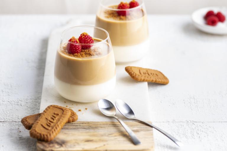 Biscoff panna cotta