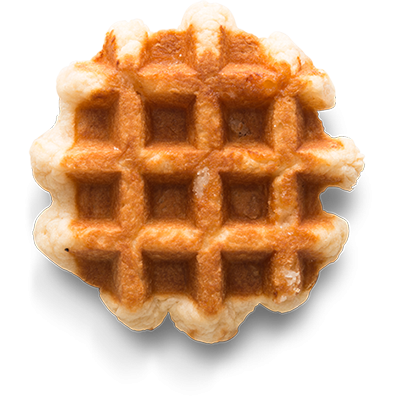 Gaufre de Liège aux perles de sucre Lotus